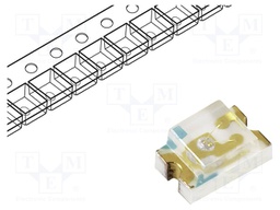 LED; SMD; 3215; yellow green; 10÷15mcd; 3.2x1.5x1mm; 130°; 2÷2.4V