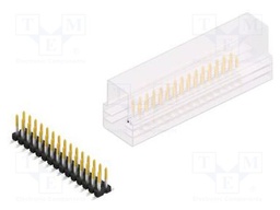 Connector: pin strips; pin header; male; PIN: 30; 2.54mm; SMT; 2x15