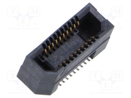Connector: PCB to PCB; female; PIN: 20; 0.8mm; ERF8; gold-plated