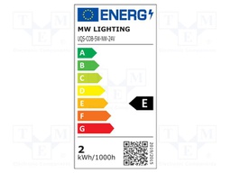 COB LED tape; natural white; LED/m: 320; 8mm; IP20; 180°; 5W/m