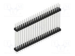 Connector: pin strips; pin header; male; PIN: 48; 2.54mm; THT; 2x24