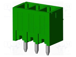 Connector: pluggable terminal block; socket; male; straight; THT