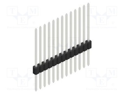 Connector: pin strips; pin header; male; PIN: 13; 1.27mm; THT; 1x13