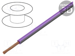 Wire; H05V-K,LgY; stranded; Cu; 1.5mm2; PVC; violet-grey; 300V,500V