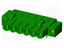 Connector: pluggable terminal block; socket; female; angled 90°