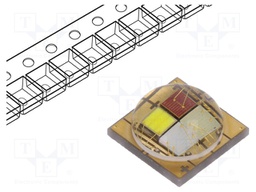 Power LED; quadcolour; RGBW; 155°; 700mA; Pmax: 10W; 5x5x2.4mm