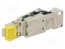 Plug; RJ45; PIN: 8; gold-plated; Layout: 8p8c; for cable; IDC