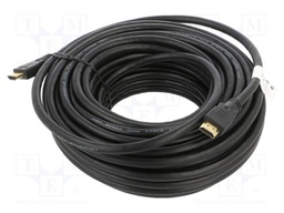 Cable; HDMI 1.4; HDMI plug,both sides; PVC; 20m; black; Core: CCS