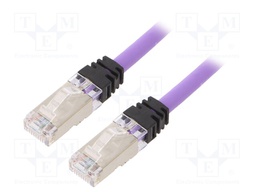 Patch cord; S/FTP,TX6A™ 10Gig; 6a; stranded; Cu; LSZH; violet