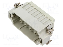 Connector: HDC; contact insert; male; CX; PIN: 12; 12+PE; size 77.27
