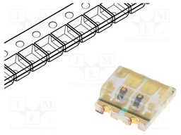 LED; SMD; 0603; red/green; 1.6x1.5x0.65mm; 120°; 1.8÷2.6/1.8÷2.6V