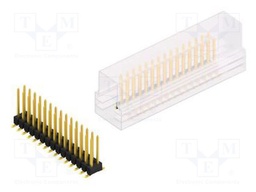 Connector: pin strips; pin header; male; PIN: 30; 2.54mm; SMT; 2x15