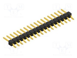 Connector: pin strips; pin header; male; PIN: 18; 2.54mm; SMT; 1x18