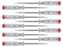 Voltage tester; insulated; Pcs: 10