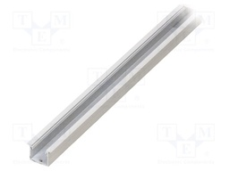 Profiles for LED modules; recessed; white; L: 1m; aluminium