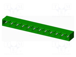 Connector: pluggable terminal block; socket; male; angled 90°