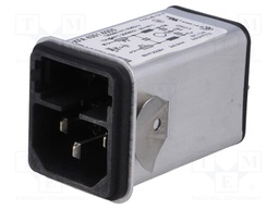 Connector: AC supply; socket; male; 10A; 250VAC; IEC 60320; max.3mm