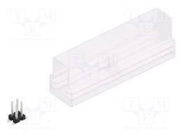 Connector: pin strips; pin header; male; PIN: 4; 2.54mm; SMT; 2x2