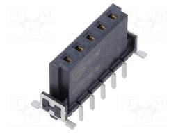 Connector: PCB to PCB; female; PIN: 5; 2.54mm; -55÷125°C; 20A; THT