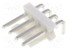 Socket; wire-board; male; 3.96mm; PIN: 4; THT; 250V; 5A; tinned