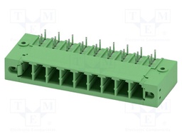 PCB headers, nominal cross section: 6 mm?, color: green, nom