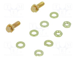 Spring lock set for D-Sub; Locking: slide latch; Thread: UNC4-40