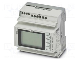 Meter: network parameters; for DIN rail mounting,horizontal