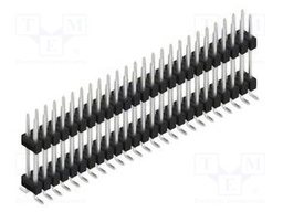 Connector: pin strips; pin header; male; PIN: 50; 2.54mm; SMT; 2x25