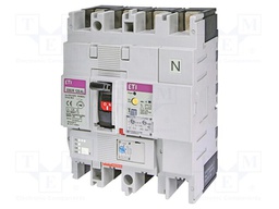 Power breaker; Poles: 4; screw type; Inom: 125A; 525VAC; IP20; MCCB