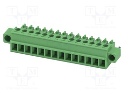 PCB connector, nominal cross section: 1.5 mm?, color: green,