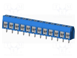 Connector: PCB terminal block; terminal; angled; Plating: tinned