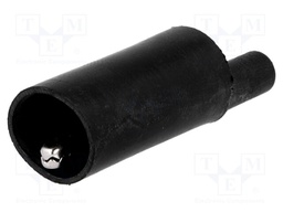 Crocodile clip; 10A; black; 4mm