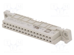 Plug; DIN 41612; type 2B; female; PIN: 32; a+b; THT; straight; 2A