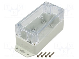 Enclosure: multipurpose; X: 60mm; Y: 120mm; Z: 60mm; ZP; light grey