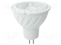 LED lamp; neutral white; GU5,3; 12VDC; 445lm; P: 6W; 110°; 4000K