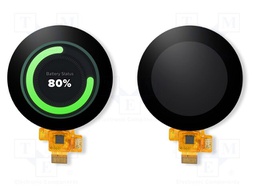 Display: TFT; 1.3"; 240x240; Illumin: LED; 35.5x38.23mm; RGB; round