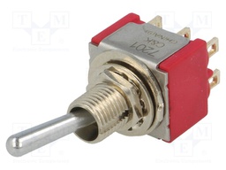 Switch: toggle; Pos: 2; DPDT; ON-ON; 2A/250VAC; 5A/28VDC; -30÷85°C