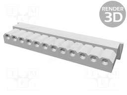 Plug; wire-board; female; SPOX; 2.5mm; PIN: 12; w/o contacts; 250V