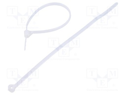 Cable tie; with a metal clasp; L: 102mm; W: 2.4mm; polyamide; 80N
