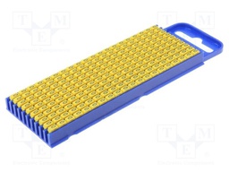 Markers for cables and wires; Label symbol: 0; 2.8÷3.8mm; yellow