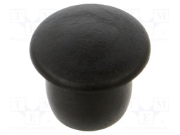 Accessories: stopper; H: 8mm; push-in; Flange dia: 12mm; black; LDPE