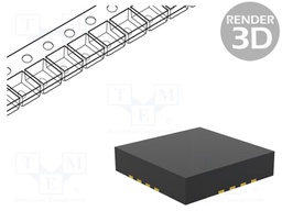 Line Receiver RS422, 3V-3.6V Supply, VQFN-16