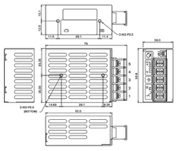 Power supply: switched-mode; modular; 18W; 24VDC; 0.75A; OUT: 1