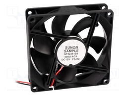 Fan: DC; axial; 12VDC; 92x92x25mm; 126.75m3/h; 47dBA; ball bearing