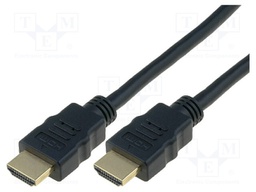 Cable; HDMI 2.0; HDMI plug,both sides; 2m; black