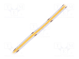 COB LED tape; white warm; 24V; LED/m: 480; 10mm; IP20; 12W/m
