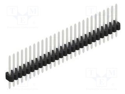 Connector: pin strips; pin header; male; PIN: 27; 1.27mm; THT; 1x27