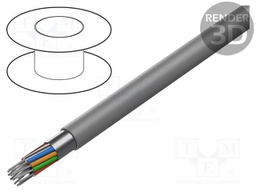 Wire; RS232; stranded; Cu; Al-PET foil; PVC; chrome; 30m