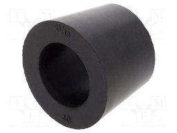 Grommet; caoutchouc; L: 19.8mm; -20÷200°C; Øcable: 16mm; red
