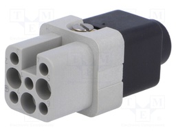 Connector: HDC; female; HN.D; PIN: 8; 7+PE; size 1; w/o contacts